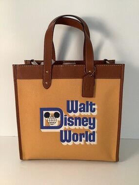 NWT Coach Full Leather 50th Anniversary Disney Tote Crossbody Carryall